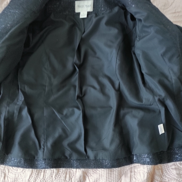 WHITE House Black Market Women's Black blazer jacket size 4 - Picture 9 of 10